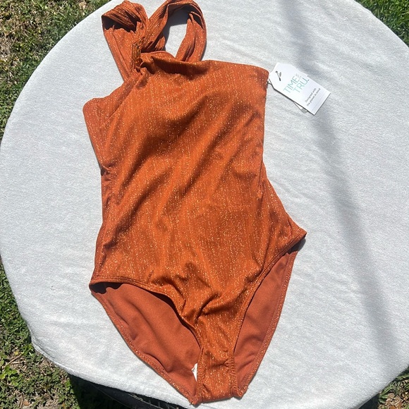 Time and Tru Other - Retro Cheeky high leg one piece